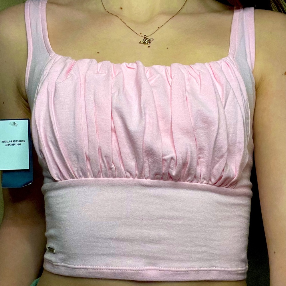 Hollister light pink Must-Have Crop Tank